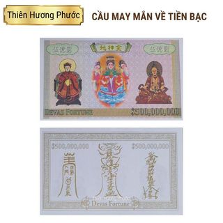 Cầu may mắn về tài lộc 1 lá