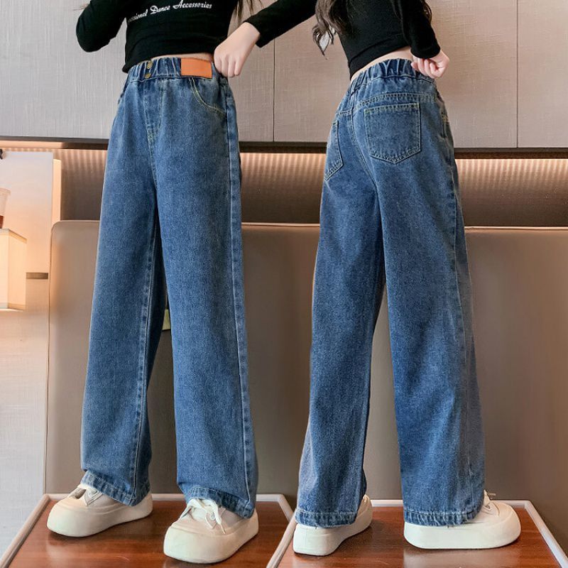Quần jean bé gái lớn size đại quần dài quần bò cho bé gái QJ56 size 130-160 25-45 kg thời trang trẻ em hàng quảng châu