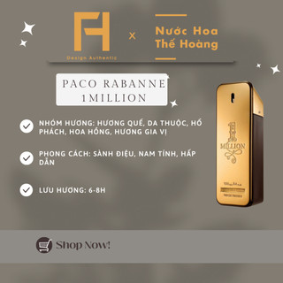 Nước hoa nam one million for men edt chiết 10ml, 20ml - nước hoa thế hoàng