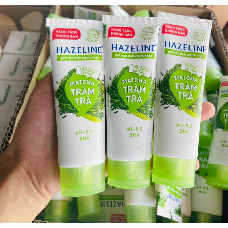 40 Gr - Sữa rửa mặt Hazeline matcha tràm trà ngừa mụn HÀNG TẶNG