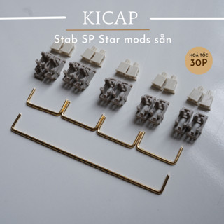 Bộ stab SP Star Mods sẵn, thanh cân bằng dùng cho bàn phím cơ loại plate mount - KICAP