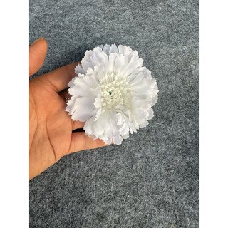 H718 Sỉ Sét 10 đầu bông cẩm chướng 8cm hoa vải trang trí Tết, decor giỏ quà, tháp bánh kẹo, oản tài lộc, bó hoa, sự kiện