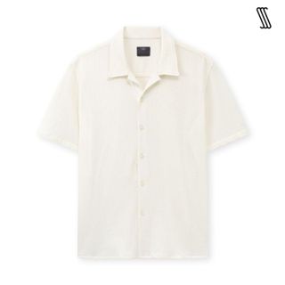 Áo sơ mi tay ngắn cổ cuban nam SSSTUTTER dáng regular xốp lendy thoáng mát TEXTILE CUBAN SHIRT VER II