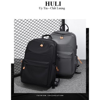 Balo HULI Chất Lượng Laptop Vải Oxford Chống Thấm Nước-BL03-Nam Nữ-Đi Học Đi Làm Du Lịch-Học Sinh-Sinh Viên-Hàn Quốc