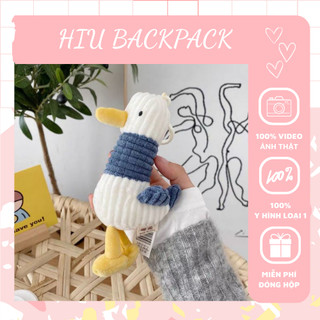 Móc khóa vịt cổ dài nhồi bông, Móc khóa treo balo, tote - P5154