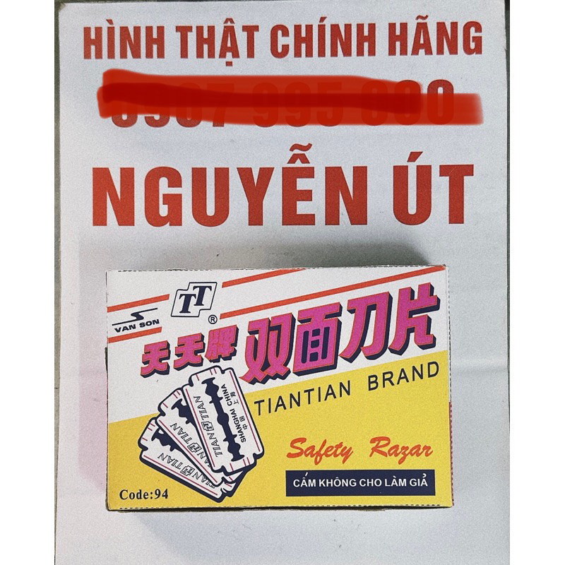 Lưỡi lam tím hộp 200 lưỡi