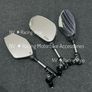 Kính chiếu hậu chân inox kèm chân xoay 360 độ CNC