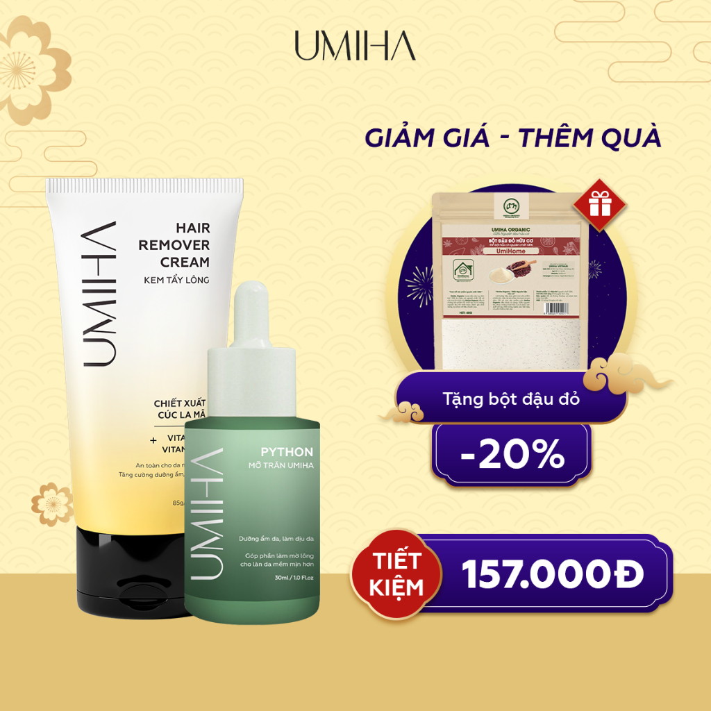 Bộ Sản Phẩm Triệt Lông Body Vĩnh Viễn Tại Nhà Chuẩn Spa Umiha Thay Cho Máy Triệt Lông, Tiện Lợi, Dễ Dàng Sử Dụng