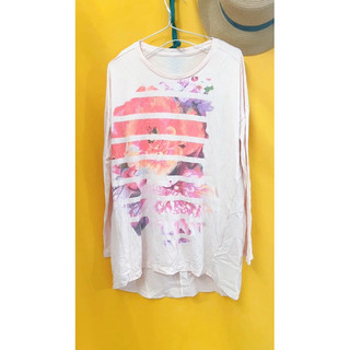 áo thun hồng nhạt dài tay size M/L.S823