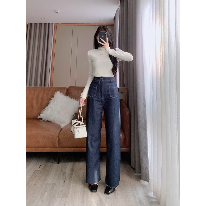 [6SIX closet] Quần jeans suông 2 túi