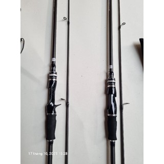 cần câu lure daiwa màu đen ngang và đứng