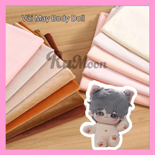 Vải Lông Nhung 1mm Màu Da May Body Doll bông [Mảnh nhỏ]