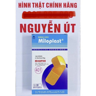 Băng keo cá nhân miloplast hộp 100 miếng
