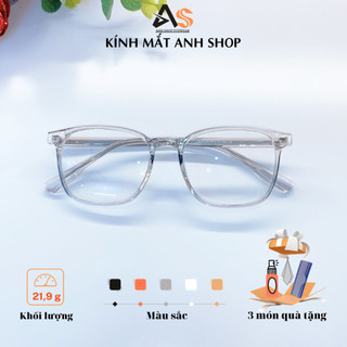 Gọng kính vuông thời trang nam nữ chất liệu nhựa cốt kim loại bền đẹp 17163A