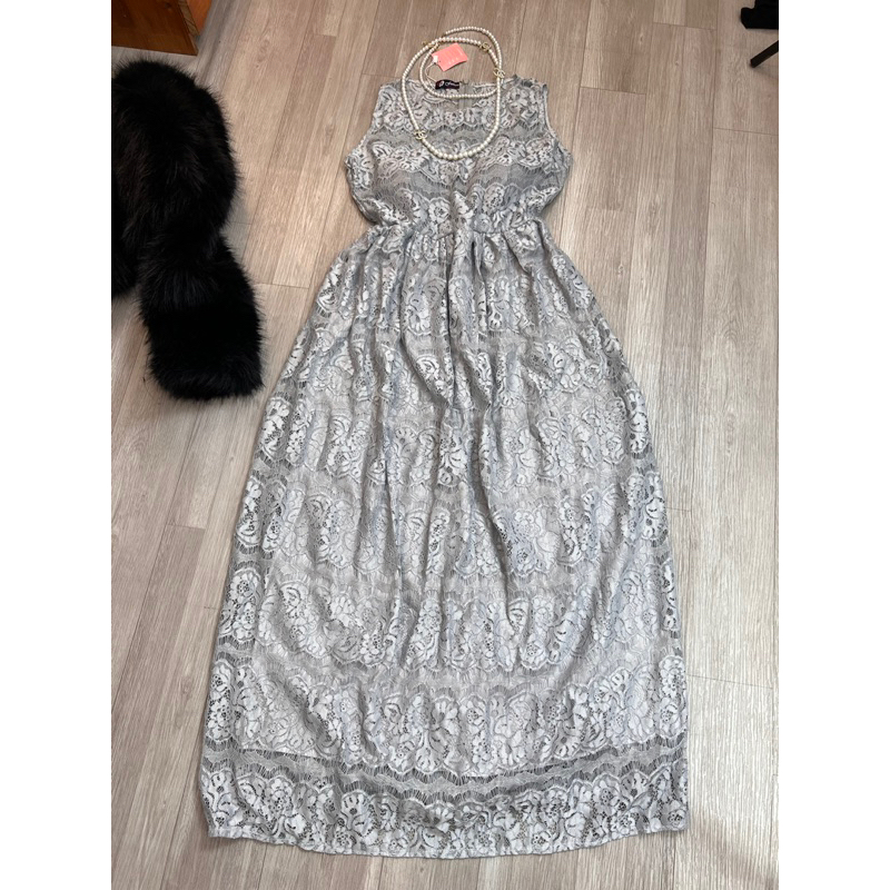 đầm maxi ren đi tiệc size s new tl