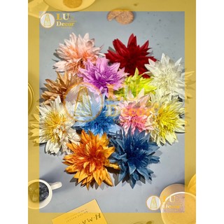 Đầu hoa Cúc Râu lụa trang trí oản tài lộc, giỏ quà Tết, tháp bánh | LU Decor