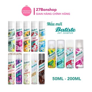 DẦU GỘI KHÔ BATISTE DRY SHAMPOO 200ML