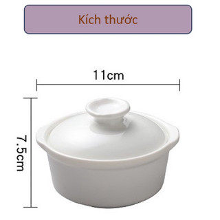 thố chưng yến bằng sứ