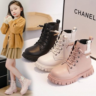 Giày bốt bé gái cá tính đế mềm êm chân