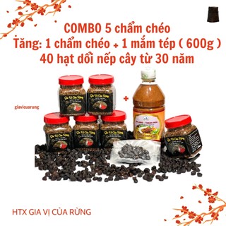 Combo 5 chẩm chéo tăng 40 hạt dổi nếm + 1 mắm tôm hoặc tép 600g
