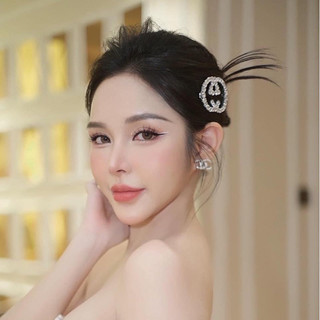 Kẹp tóc đính đá pha lê thời trang cho nữ