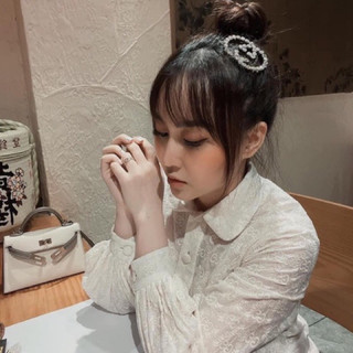 Kẹp tóc đính đá pha lê thời trang cho nữ