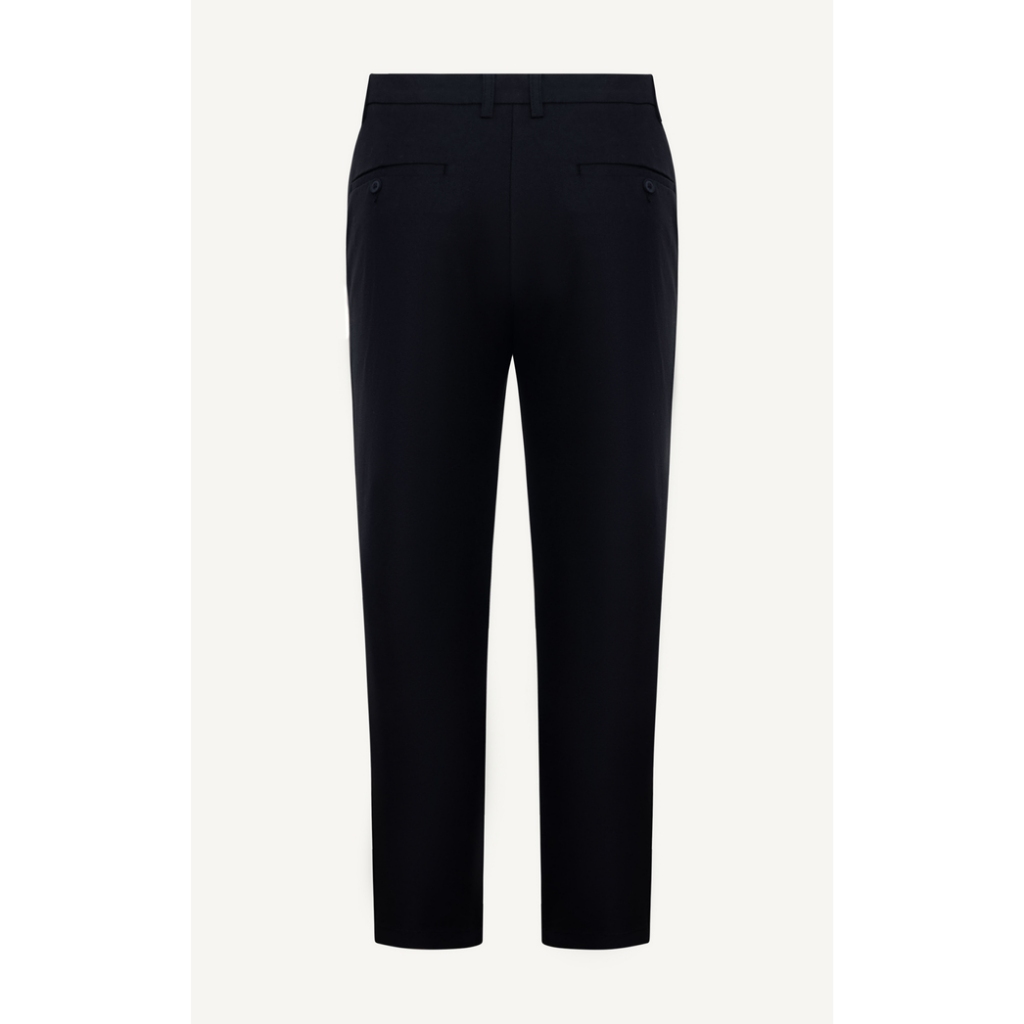 Quần Khaki Americus Gosani AG503 Lưng Thun Co Giãn Phom Slimfit Màu Đen