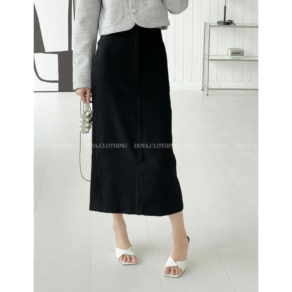 Chân váy suông dáng dài 82cm