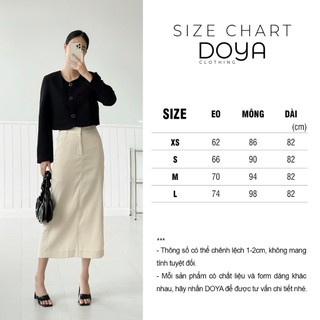 Chân váy suông dáng dài 82cm