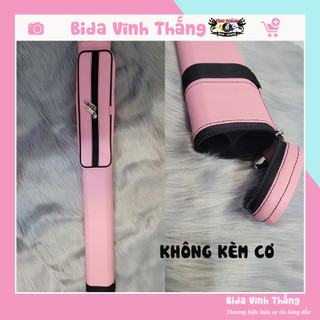 Bao đựng cơ bida nhập khẩu - đựng 1 cán 1 ngọn - màu hồng xinh xẻo