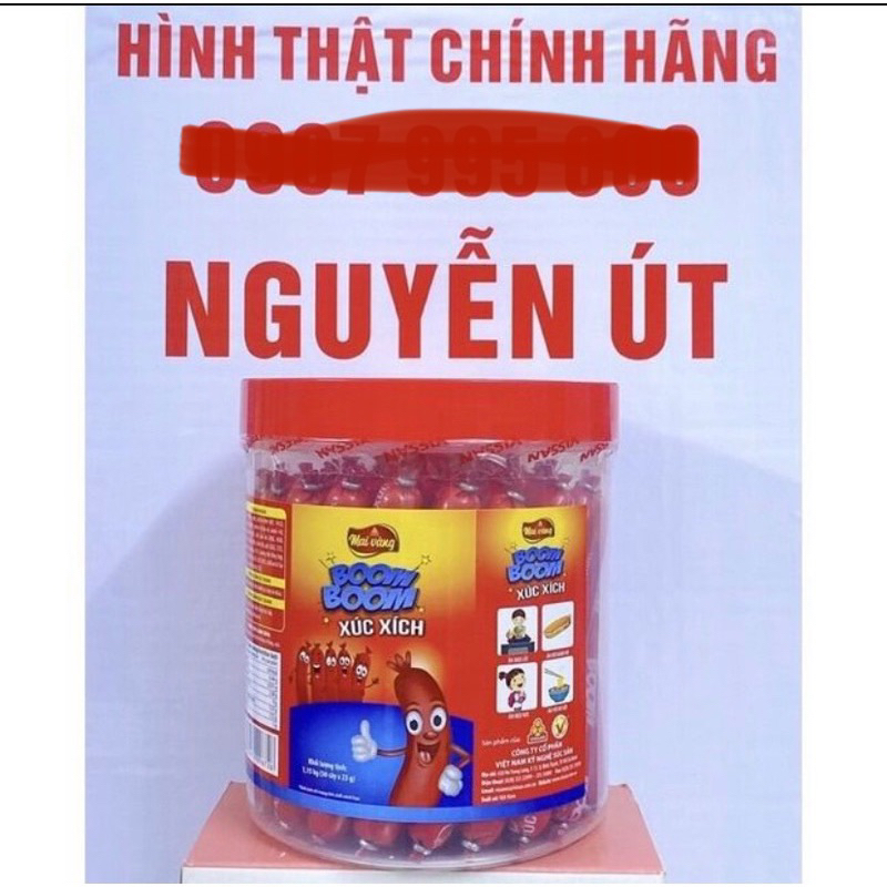 Xúc xích boom boom hủ 50 cây x 23g
