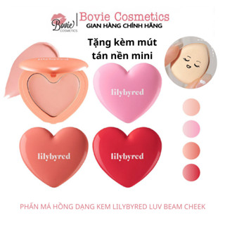 (Dạng kem - kèm mút tán) Phấn Má hồng dạng kem Lilybyred Luv Beam Cheek Balm 3.5g