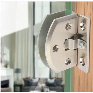 Bản lề cửa kính inox chốt chặn -giá 1c
