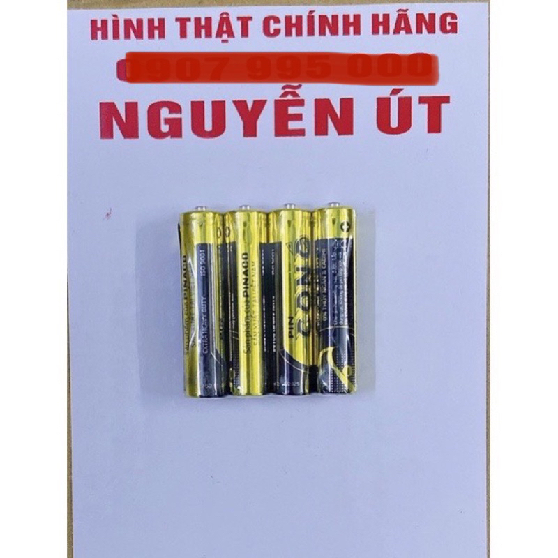 pin con ó aaa vĩ 4 viên