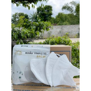Khẩu trang 5d bảo an mask cao cấp màu trắng