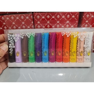 Bột vẽ cọ bản. set 12 màu oumaxi