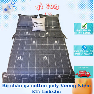 Bộ chăn ga gối 5 món mẫu vương niệm.