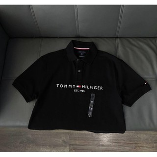 PoLo Tommy Hilfiger cam kết Auth ✅✅ chữ thêu 1985 đen