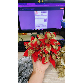HOA LỤA TRANG TRÍ GIỎ QUÀ , HỘP QUÀ TẾT