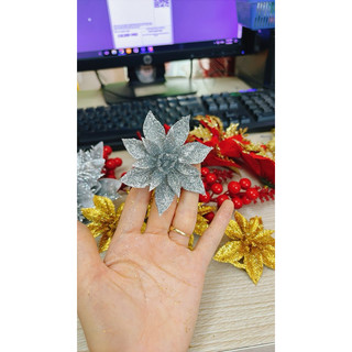 HOA LỤA TRANG TRÍ GIỎ QUÀ , HỘP QUÀ TẾT