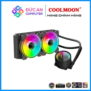 Tản Nhiệt Nước All in One Coolmoon IM240 Led ARGB Gương Vô Cực - Màu Đen