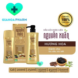 Dầu gội dược liệu Nguyên Xuân Bồng bềnh (Vàng) - Dành cho tóc dầu, tóc bết