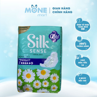 Băng vệ sinh Ola Ultra Nga 7 miếng có cánh siêu thấm hương hoa cúc dùng ban đêm rất tiện dụng