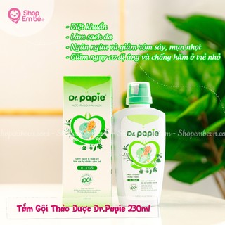 Tắm gội thảo dược dr.papie 230ml