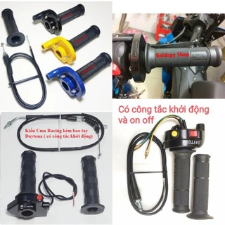 Cùm ga tăng tốc 1 dây ga Daytona ( tặng kèm bao tay và dây ga )