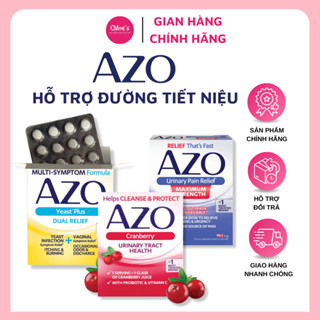 [Có che tên] Viên uống AZO đỏ Cranberry vàng Yeast Plus hỗ trợ sức khỏe đường tiết niệu nhập mỹ Date 2026-2027