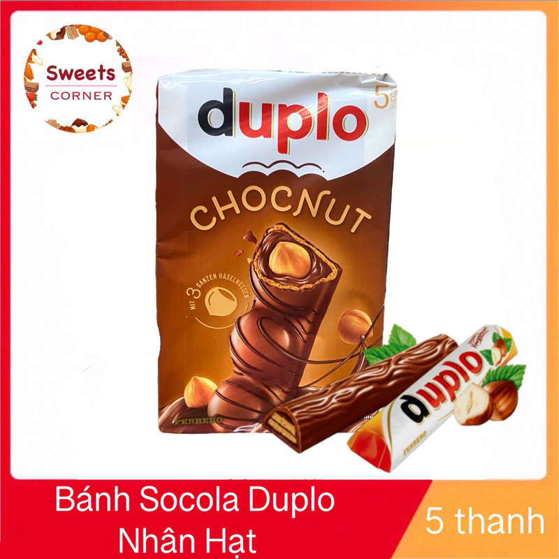 Bánh Socola Nhân Hạt Dẻ Duplo 5 Thanh