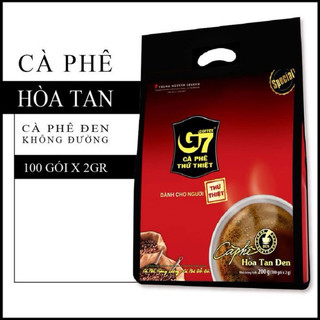 Cà phê hòa tan G7 hòa tan đen - bịch 100 sachets 2gr
