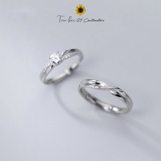 Nhẫn đôi bạc Marry Me (Bán theo chiếc) Nhẫn bạc Tiệm bạc 21Centimeters