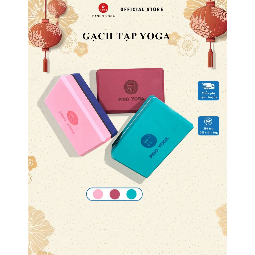 Gạch tập YOGA chất liệu xốp EVA PIDO Cao Cấp